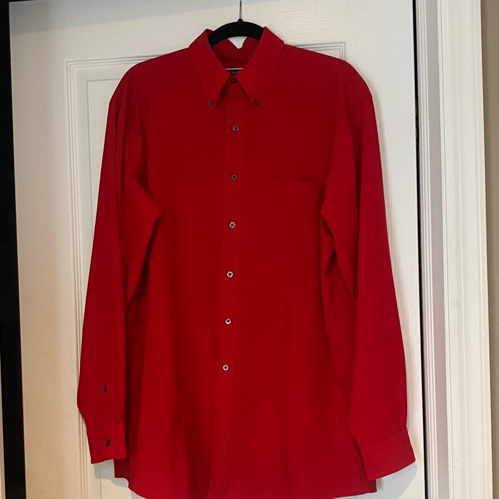 Club Room Vibrant Red Dress Shirt